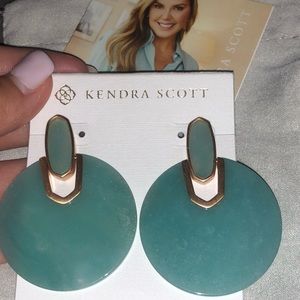 Kendra Scott Didi RSG Earrings in Teal Quartzite